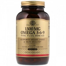Комплекс незаменимых жирных кислот Solgar Omega 3-6-9 1300 мг 120 капсул
