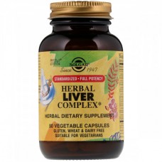 Препарат для поддержки печени Solgar Herbal Liver Complex 50 капсул