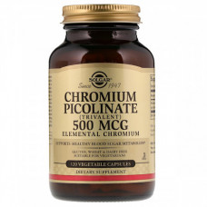 Минеральный комплекс Solgar Chromium Picolinate 500 мкг 120 капсул