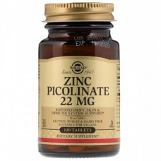 Минеральный комплекс Solgar Zinc Picolinate 22 мг 100 таблеток