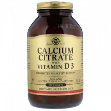Витаминно-минеральный комплекс Solgar Calcium Citrate with Vitamin D3 240 таблеток