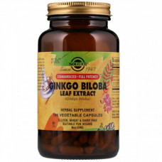 Экстракт листьев Гинкго Билоба Solgar Ginkgo Biloba Leaf Extract 180 капсул (333864)