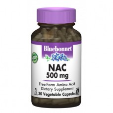 Ацетилцистеин Bluebonnet Nutrition NAC 500 мг 30 капсул