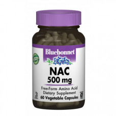 Ацетилцистеин Bluebonnet Nutrition NAC 500 мг 60 капсул
