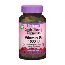 Витамины Bluebonnet Nutrition Earth Sweet Chewables Vitamin D3 1000 IU 90 таблеток