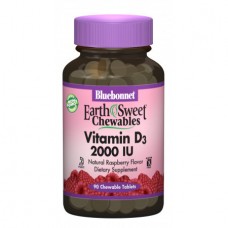 Витамины Bluebonnet Nutrition Earth Sweet Chewables Vitamin D3 2000 IU 90 таблеток