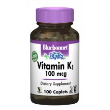 Витамины Bluebonnet Nutrition Vitamin К1 100 мкг 100 капсул