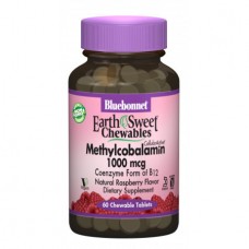 Активный кофермент витамина В-12 Bluebonnet Nutrition Earth Sweet Chewables Methylcobalamin В12 1000 мкг 60 таблеток