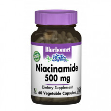 Ниацинамид Bluebonnet Nutrition Niacinamide B3 500 мг 60 капсул