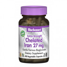Хелатное железо Bluebonnet Nutrition Chelated Iron Albion 90 капсул