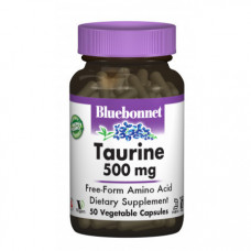 Аминокислота Bluebonnet Nutrition Taurine 500 мг 50 капсул