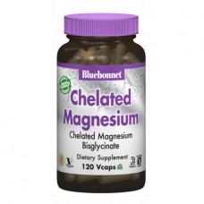 Хелатный магний Bluebonnet Nutrition Chelated Magnesium 120 капсул