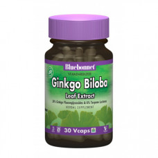 Экстракт листьев Гинкго Билобы Bluebonnet Nutrition Ginkgo Bilobo Leaf Extract 30 капсул