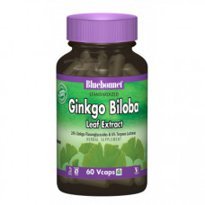 Экстракт листьев гинкго билобы Bluebonnet Nutrition Ginkgo Bilobo Leaf Extract 60 капсул (333078)