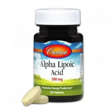 Альфа-липоевая кислота Carlson Alpha Lipoic Acid 300 мг 30 таблеток