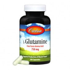 Аминокислота Carlson L-Glutamine 750 мг 90 капсул (333125)