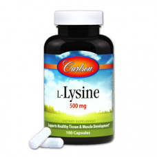 Аминокислота Carlson L-Lysine 500 мг 100 капсул