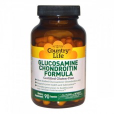 Препарат для восстановления суставов и связок Country Life Glucosamine Chondroitin Formula 90 капсул