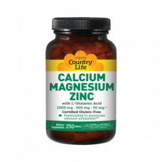 Минеральный комплекс Country Life Calcium Magnesium Zinc 250 таблеток