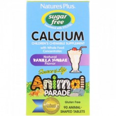 Кальций для Детей Natures Plus Animal Parade Calcium 90 таблеток