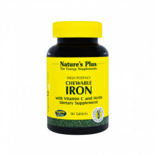 Витаминно-минеральный комплекс Natures Plus Chewable Iron 90 таблеток (333351)