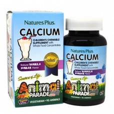 Витамины для детей Natures Plus Animal Parade Calcium 90 таблеток
