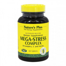 Комплекс для борьбы со стрессом и поддержания энергии Natures Plus Mega-Stress Complex 60 таблеток