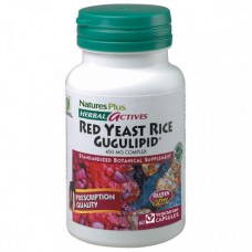 Препарат для поддержания сердечно-сосудистой системы Natures Plus Herbal Actives Red yeast Rice Gugulipid 60 капсул