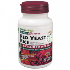 Препарат для поддержания сердечно-сосудистой системы Natures Plus Herbal Actives Red yeast Rice 600 мг 30 таблеток