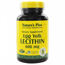 Лецитин из Яичного Желтка Natures Plus Egg Yolk Lecithin 600 мг 90 капсул