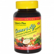 Витамины Natures Plus Source of Life 180 таблеток