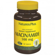 Ниацинамид Natures Plus Niacinamide 500 мг 90 таблеток