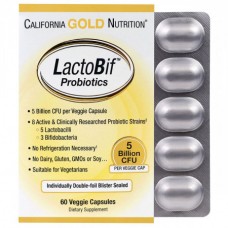 Пробиотик California Gold Nutrition LactoBif Probiotics 5 млрд КОЕ 60 капусул