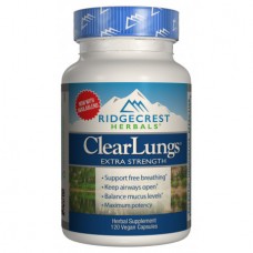 Комплекс для поддержки легких RidgeCrest Herbals Clear Lungs Extra Strength 120 капсул (333769)