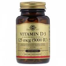 Витамины Solgar Vitamin D3 5000 IU 125 мкг 100 капсул