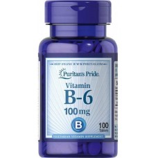 Витамины Puritan's Pride Vitamin B 6 100 мг 100 таблеток