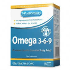 Комплекс незаменимых жирных кислот VPLab Omega 3-6-9 60 капсул