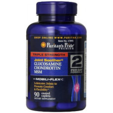 Препарат для восстановления суставов и связок Puritan's Pride Glucosamine Chondroitin MSM 90 таблеток