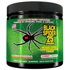 Предтренировочный комплекс Cloma Pharma Black Spider Powder 210 грамм Вишенвый лимонад