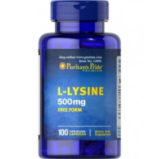 Аминокислота Puritan's Pride L-Lysine 500 мг 100 капсул 