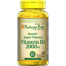 Витаминно-минеральный комплекс Puritan's Pride Vitamin D3 2000 МЕ 100 капсул 