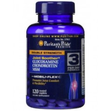 Препарат для восстановления суставов и связок Puritan's Pride Glucosamine chondroitin MSM 120 таблеток