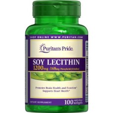 Лецитин Puritan's Pride Soy Lecithin 1200 мг 100 капсул