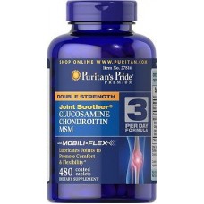 Препарат для восстановления суставов и связок Puritan's Pride Glucosamine chondroitin MSM 480 таблеток