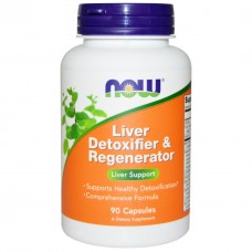 Препарат для детоксикации, регенерации и защиты печени от токсинов NOW Liver Detoxifier and Regenerator 90 капсул