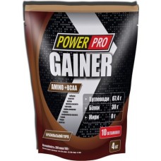 Гейнер Power Pro Gainer 4000 грамм Бразильский орех