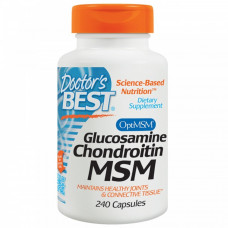 Препарат для восстановления суставов и связок Doctor's Best Glucosamine & Chondroitin MSM 360 капсул