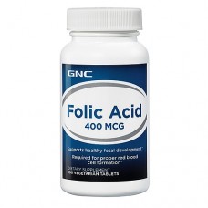 Препарат для оптимизации работы сердечно-сосудистой системы GNC Folic Acid 400 мг 100 таблеток