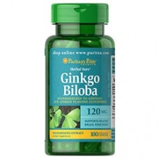Препарат для повышения умственной энергии и работы мозга Puritan's Pride Ginkgo Biloba 120 мг 100 капсул