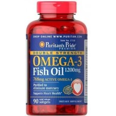 Комплекс незаменимых жирных кислот Puritan's Pride Omega 3 Fish Oil 1200 mg 90 капсул